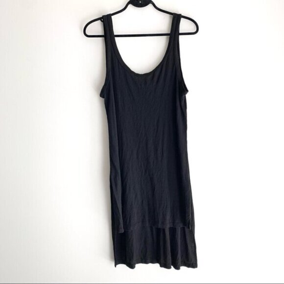 Revolve LNA Fiji Tank Dress High Low Sleeveless Gauze Black Bikini Coverup XS - Picture 2 of 12